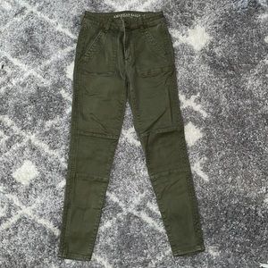 American Eagle Green Jeggings